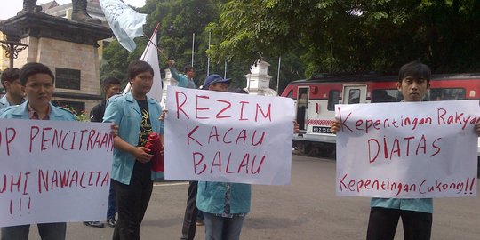 Mahasiswa UNS geruduk Jakarta cuma mau dialog, bukan turunkan Jokowi