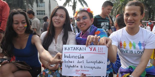 Waria, gay, dan lesbian gelar aksi tolak diskriminasi di Bundaran HI