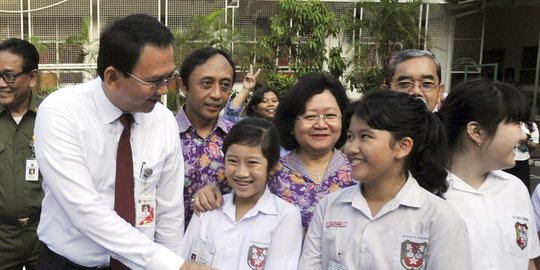 Ahok ke siswa SD: Tak pintar tak apa tapi peduli sesama