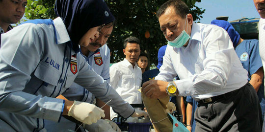 BNNP Jatim musnahkan 2,3 kg sabu di hadapan pelajar SMP dan SMA