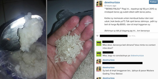 Mengerikan, beras plastik sudah beredar di Indonesia