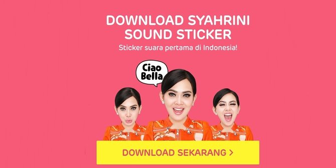 Gandeng Syahrini Line  rilis stiker  bersuara pertama di 