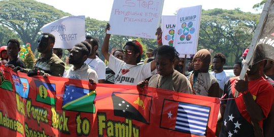 Mahasiswa Papua di Malang demo tuntut kemerdekaan Papua Barat