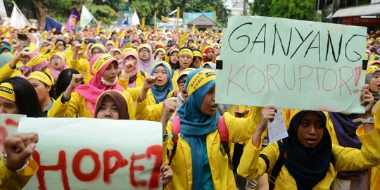 Gerakan mahasiswa lengserkan Jokowi gembos di tengah jalan