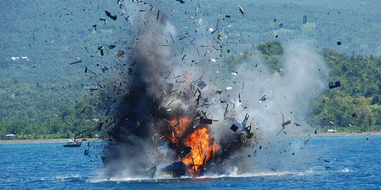 Aksi TNI AL tenggelamkan 35 kapal asing