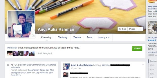 Batal demo Jokowi 20 Mei, Ketua BEM UI diserang di media sosial