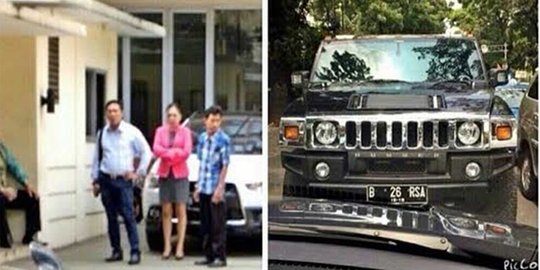 Sudah lawan arah, mobil Hummer tutup jalan ini bikin geger