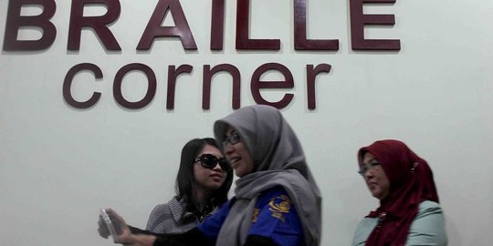 Braille Corner, fasilitas di Perpus Kota Malang untuk tuna netra