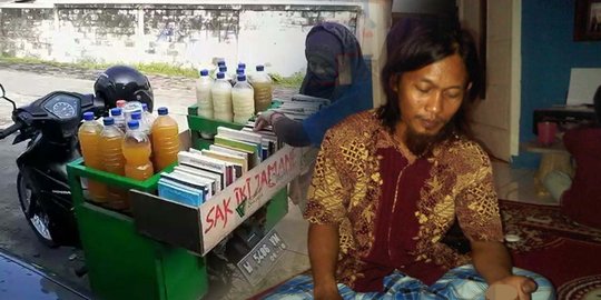 Kisah inspiratif Fauzi, penjual jamu 'cekoki' anak-anak dengan buku