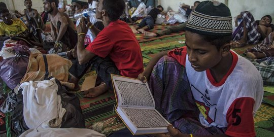 Terkendala bahasa, ini cara etnis Rohingya berkomunikasi di Aceh