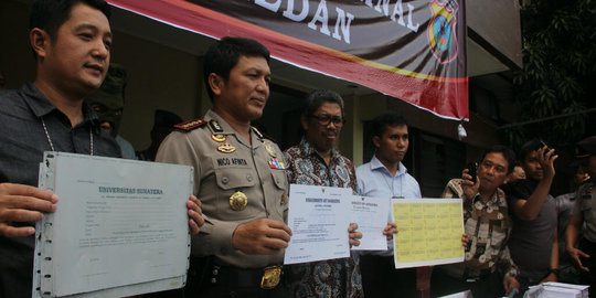 Terbitkan 1200 ijazah palsu, rektor gadungan di Medan ditangkap