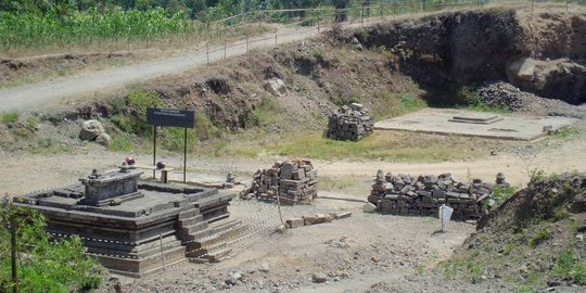 Ditemukan lajur pematang sawah dan petirtaan di Situs Candi Liyangan