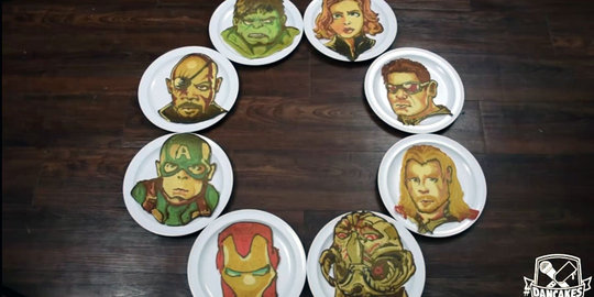 Ketika superhero The Avengers 'disulap' jadi pancake lezat