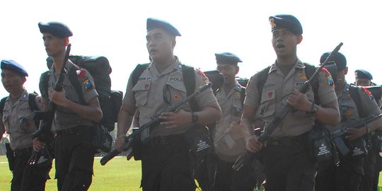 Brimob serang Kantor Satlantas Polres Bima dengan laras panjang