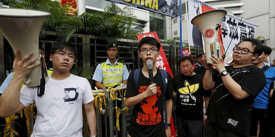 Massa Joshua Wong kembali bersuara di Hong Kong