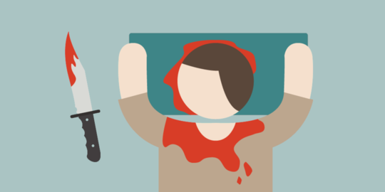 bacok anaknya sang suami sedang mandi di kali rev1