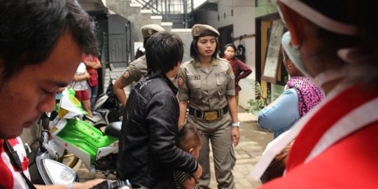 BNN dan Satpol PP gelar razia kos-kosan di Malang