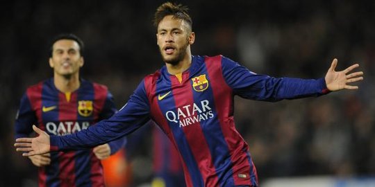 Cetak gol penutup FC Barcelona di final UCL, Neymar kuasai Facebook