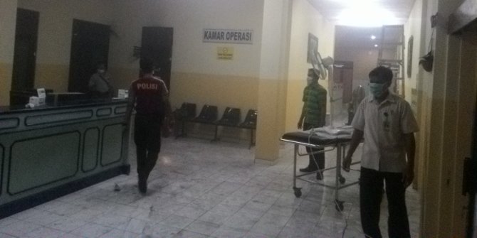 Mesin AC rumah sakit Polda Bali terbakar, pasien kalang kabut