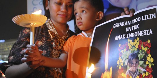 Aksi simpatik seribu lilin untuk Angeline