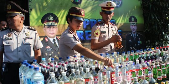 Operasi sambut Ramadan, Polresta Malang sita 2.778 botol miras