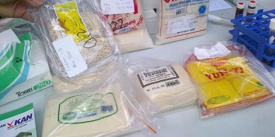 Mi dan tahu berformalin ditemukan ada di swalayan di Lebak Bulus