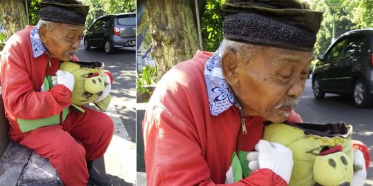 Janji tak jadi badut Winnie the Pooh, kakek nenek Karsi bakar kostum