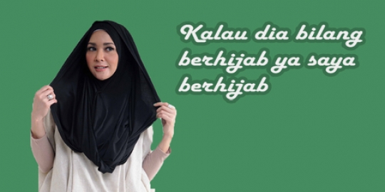 Cantik pakai hijab, Maia Estianty: Saya bakal turuti suami 