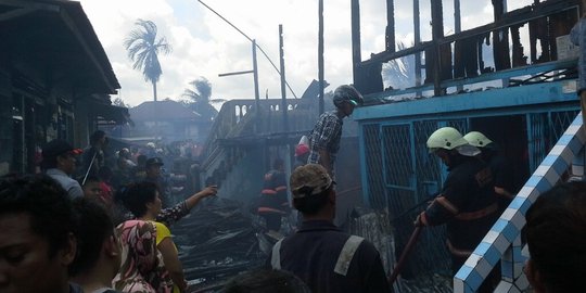 3 Rumah di Palembang ludes terbakar, salah satunya tempat pesta sabu