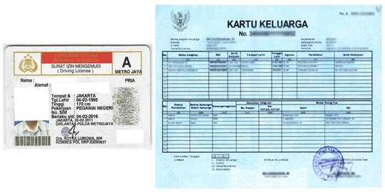 Kenapa SIM berbentuk kartu dan KK berbentuk surat?
