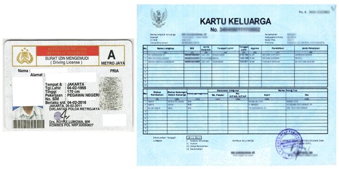 Kenapa SIM berbentuk kartu dan KK berbentuk surat 