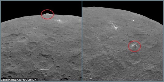 Di asteroid raksasa ini, NASA temukan 'piramida' yang bersinar