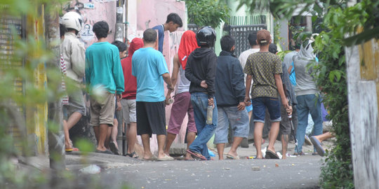Puluhan remaja bawa sajam diamankan saat akan tawuran di Depok