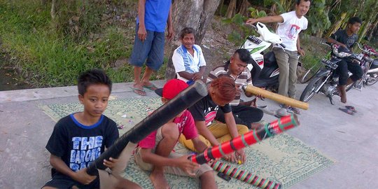 Ini mainan seru ABG Sukoharjo saat ngabuburit menunggu buka puasa