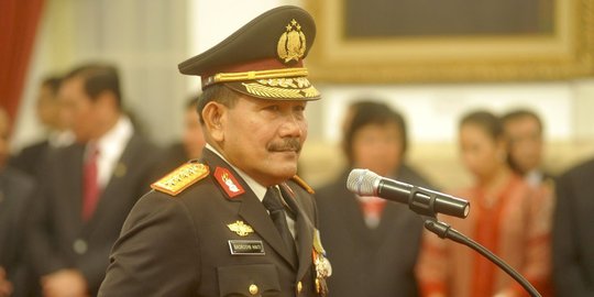 Kapolri Jenderal Badrodin dapat penghargaan Bhayangkara Utama