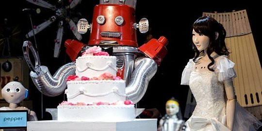Pernikahan si cantik dan buruk rupa di dunia robot