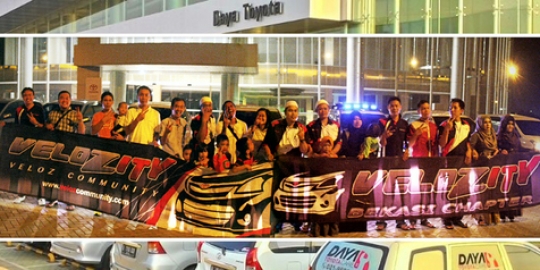 Aksi sosial Velozity chapter Bekasi bersama Daya Toyota