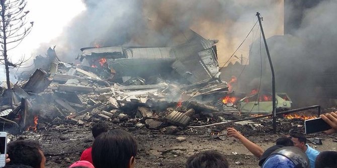 Sebelum jatuh di Medan, Hercules C-130 sempat terbang ke Malang