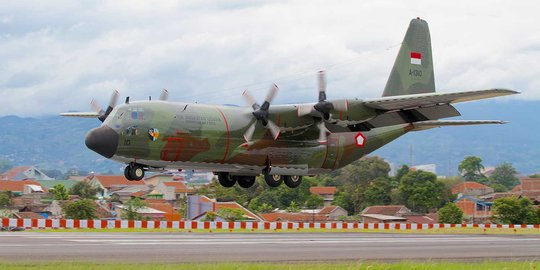 Ini Hercules A-1310 yang jatuh di Medan saat masih eksis