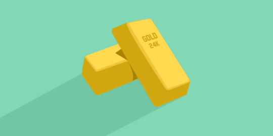 Harga emas hari melorot Rp 2.000 per gram