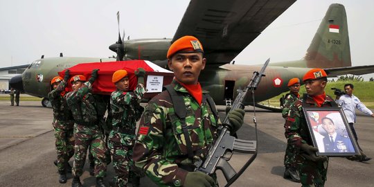 Jenazah korban Hercules jatuh di Medan dipulangkan