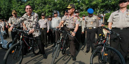 Polda Metro Jaya mendapat hibah sepeda dan otoped elektrik