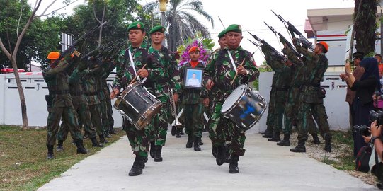 Anak Serda Sugianto ingin jadi tentara seperti ayahnya