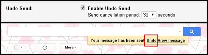 gmail undo send