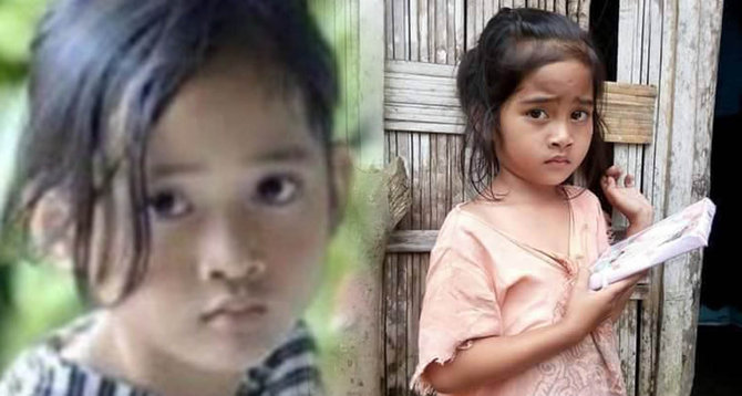 Bocah 5 tahun ini punya wajah mirip dengan Angeline 