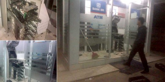 Sekap 4 sekuriti, 8 perampok bobol ATM di Kunto Darussalam Rohul