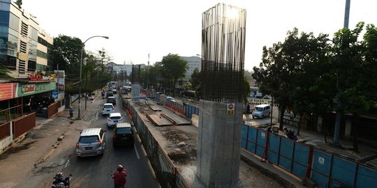 Menengok perkembangan jalan layang khusus busway di Tendean