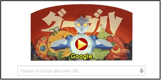 7 Juli, Google rayakan ultah ke-114 Bapak Ultraman dan Godzilla