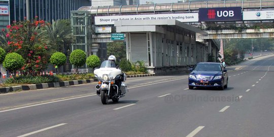 Terobos CFD, mobil dinas jenderal TNI AU dikecam netizen