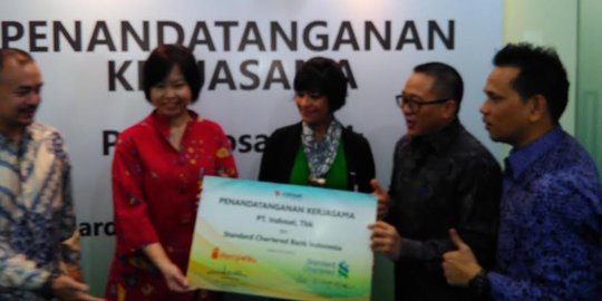 Ini hasil kolaborasi Indosat dan Standard Chartered Bank Indonesia